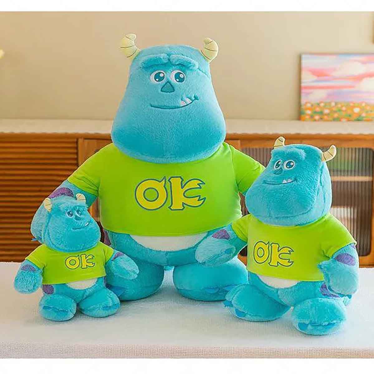 عروسک پولیشی سالیوان مدل Monster University Blue Hair Monster Doll Plush Toy Cute — تصویر ۲