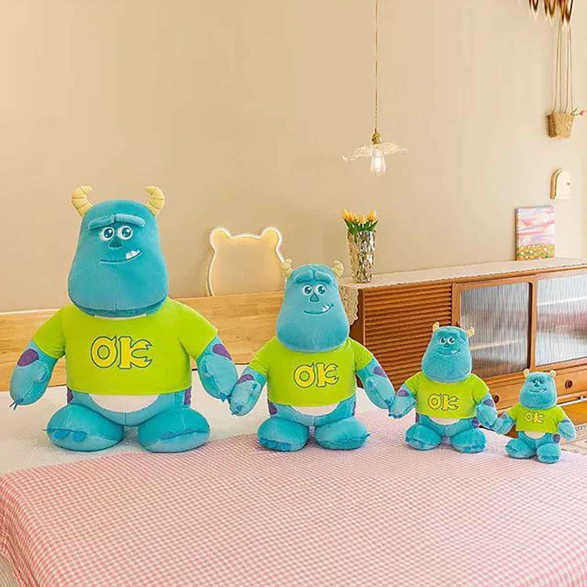 عروسک پولیشی سالیوان مدل Monster University Blue Hair Monster Doll Plush Toy Cute — تصویر ۳