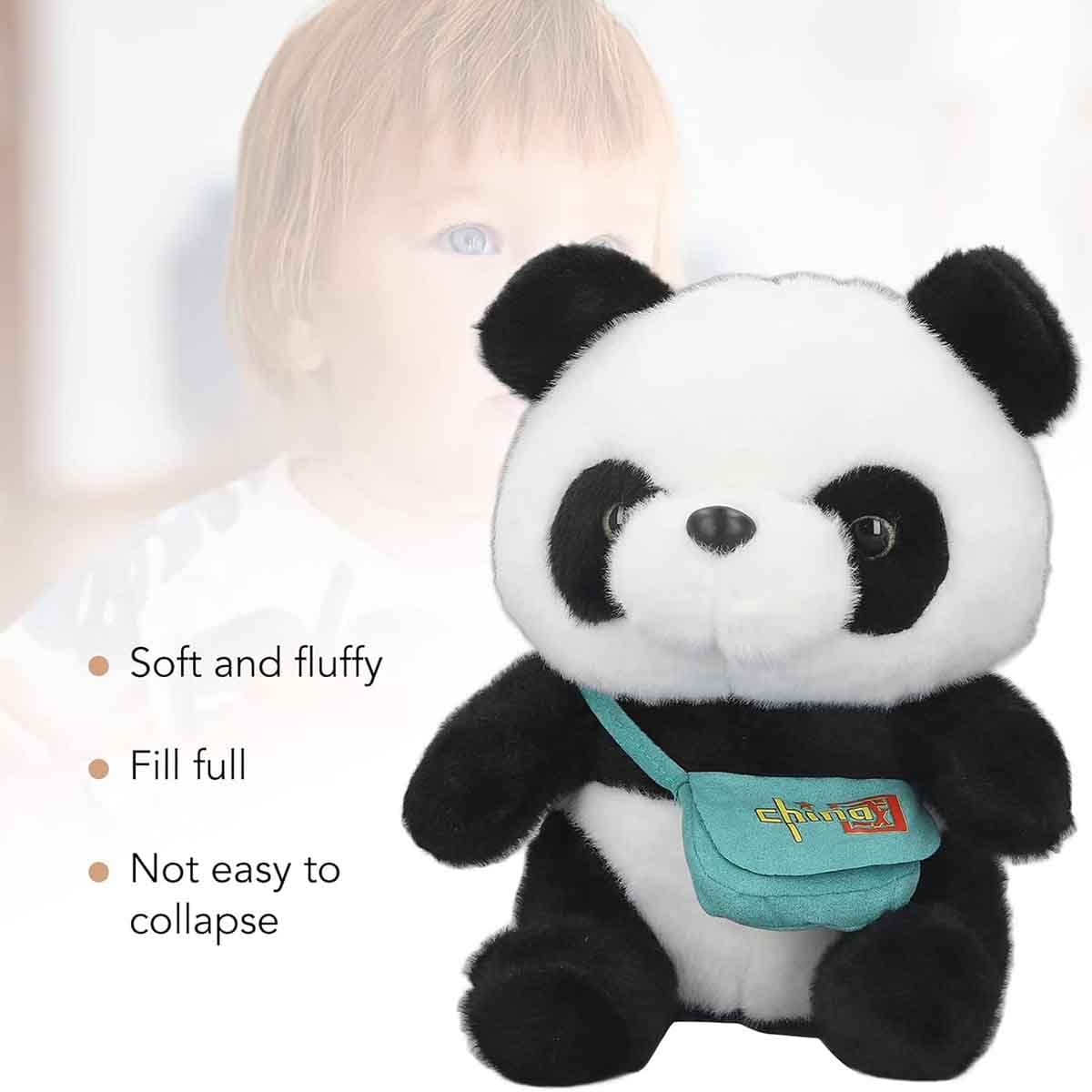 عروسک پاندا پولیشی کیف دار مدل Panda Plush Toy — تصویر ۴