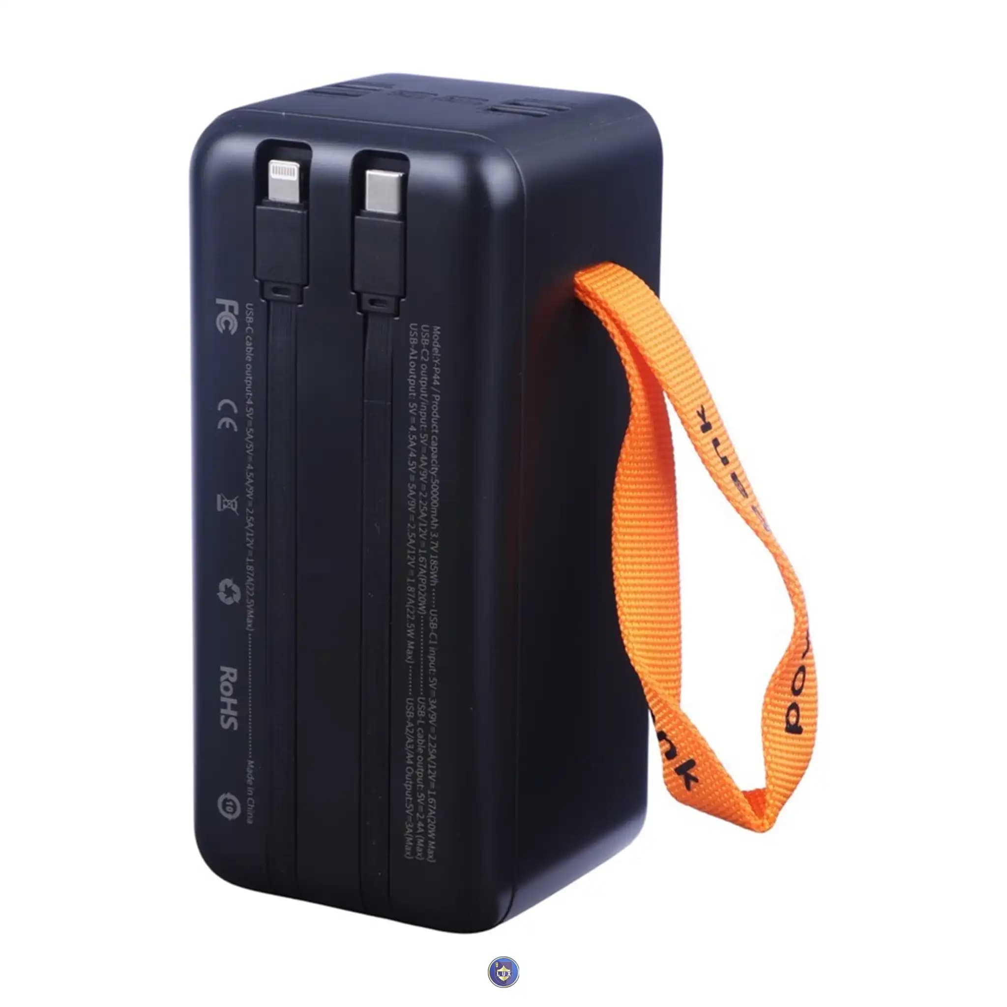 پاور بانک فست شارژ یوسوندا Y-P44 QC PD 22.5W ظرفیت 50000 میلی آمپر ساعت — تصویر ۲