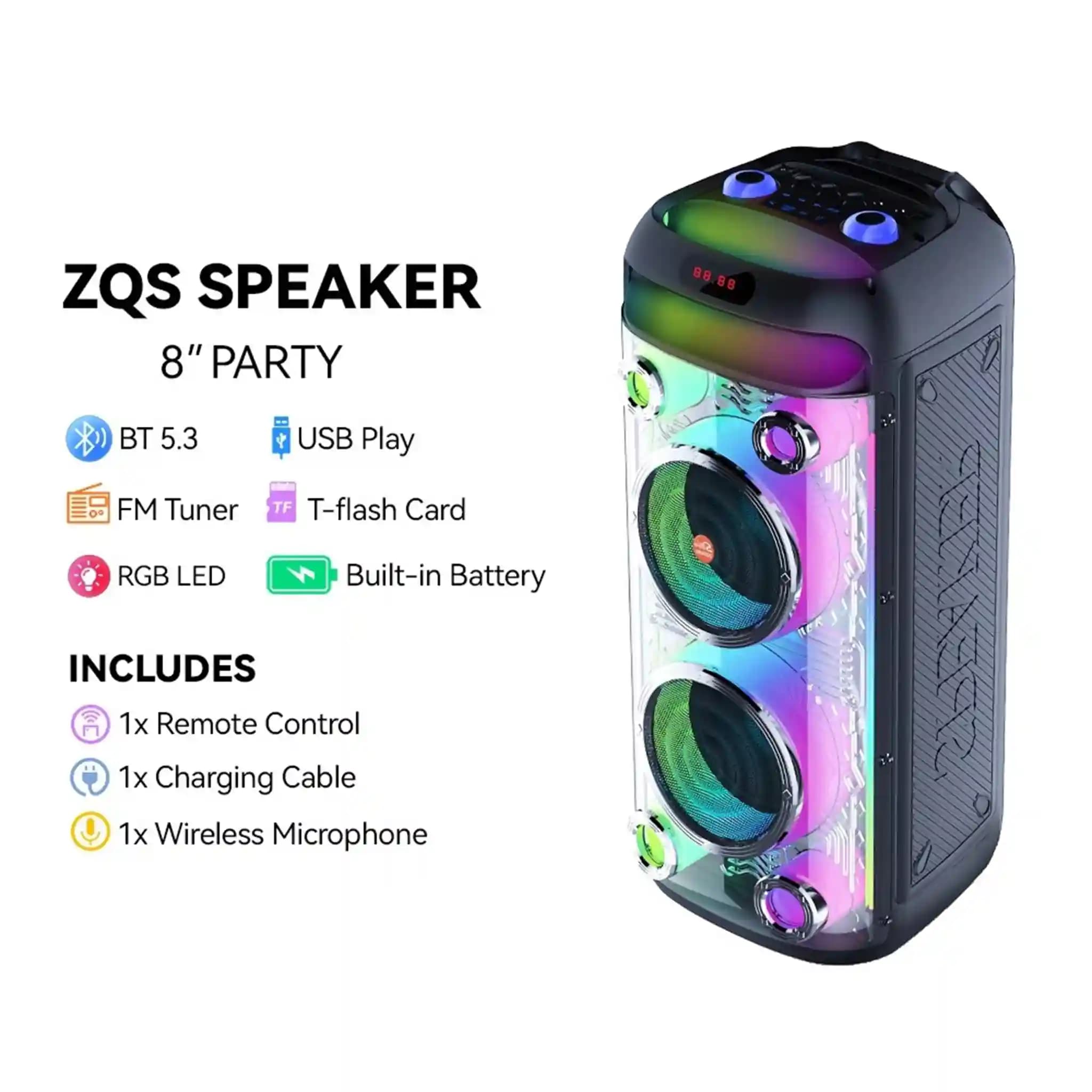 اسپیکر بلوتوثی sing-e مدل ZQS8282 — تصویر ۳