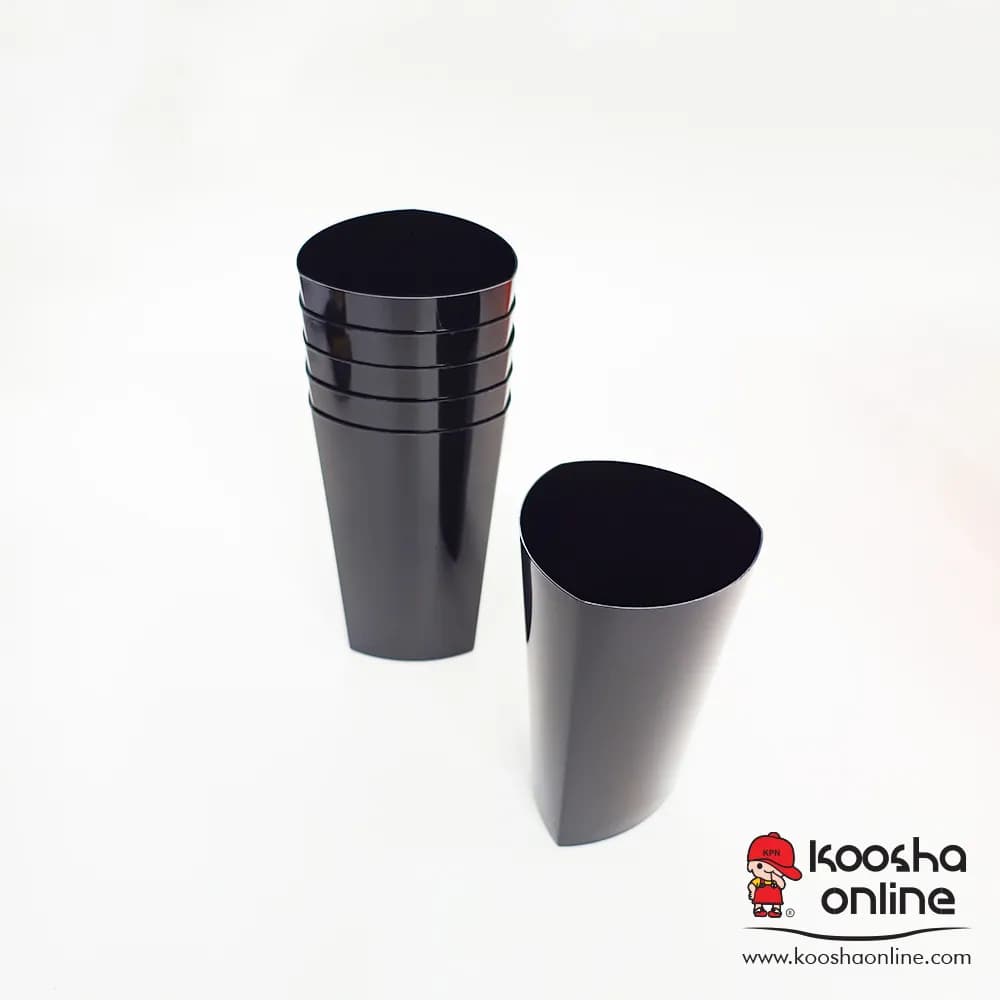 لیوان یکبار مصرف لونا ۳۳۰ سی سی مشکی 6عددی
