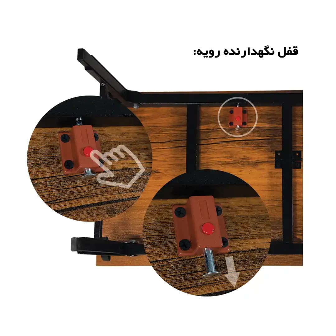 میز کار مطالعه تحریر و لپ تاپ تاشو مدل SN4060-1 — تصویر ۴