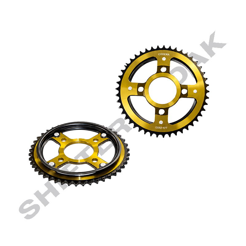 دنده عقب تقویتی گردگیردار هوندا تخت و تریل 47 دندانه با کد فنی (T-01-018) (کوکما)