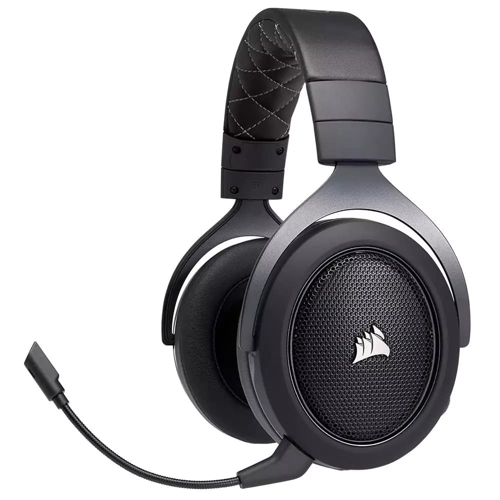 هدست بی سیم بلوتوثی گیمینگ کورسیر HS70 Carbon — تصویر ۳