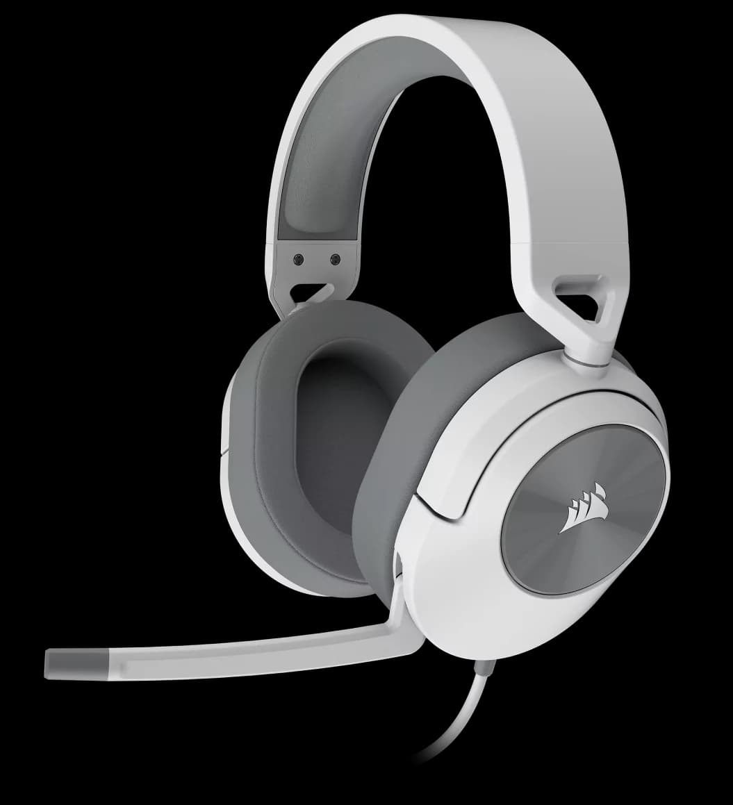 هدست گیمینگ کورسیر HS55 SURROUND WHITE — تصویر ۲