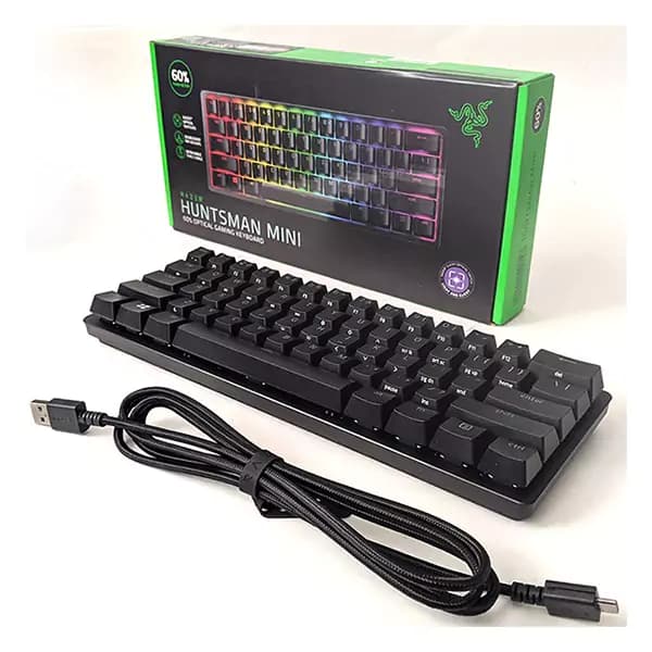 کیبورد گیمینگ ریزر Razer Huntsman Mini Clicky Optical Purple Switch — تصویر ۳