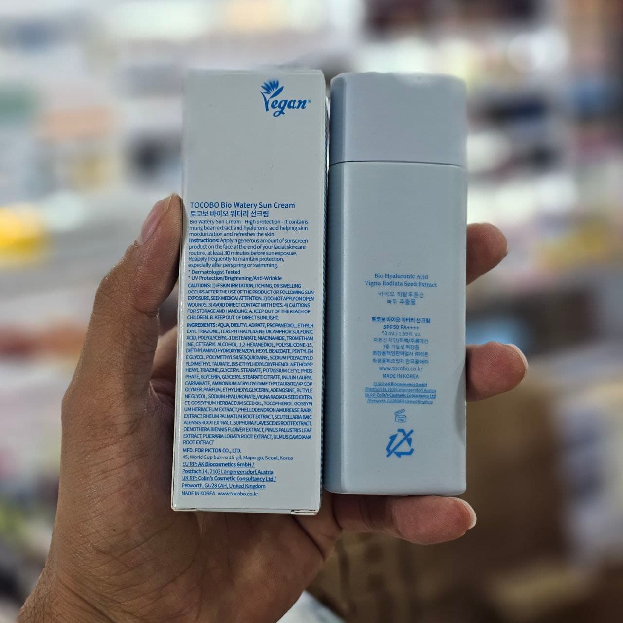ضد آفتاب توکوبو کرمی بایو واتری TOCOBO حجم ۵۰ میلی لیتر — تصویر ۴