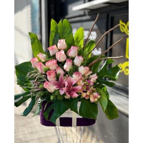 گل و هدیه برای پدر همسر pe463