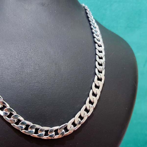 زنجیر مردانه ضخیم طرح کارتیر استیل 50 سانتی متر درجه یک کد{10616}
