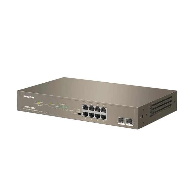 سوییچ 8 پورت POE مدل G1110P-8-150W برند IP-COM