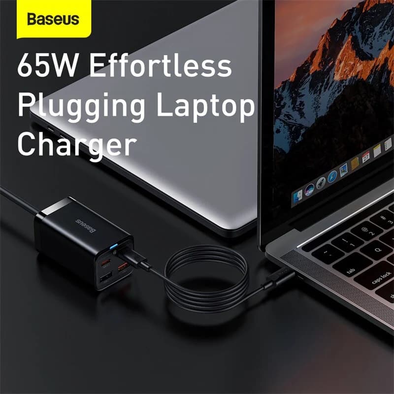 شارژر چهار پورت فست شارژ باسئوس مدل CCGP040101 با توان 65W — تصویر ۶