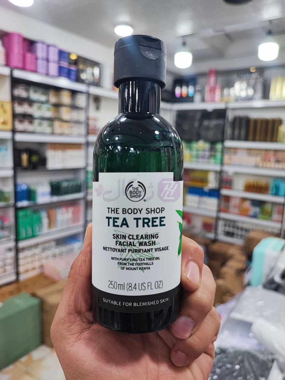 ژل شستشو صورت تی تری بادی شاپ مدل TEA TREE حجم 250 میلی لیتر — تصویر ۲