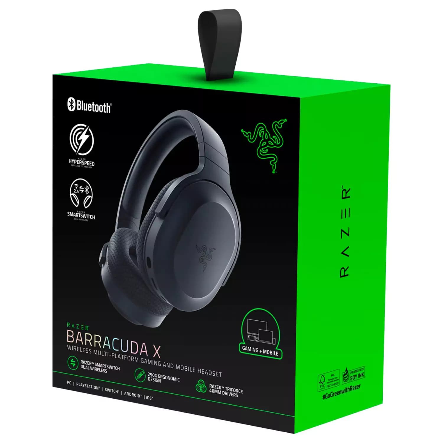 هدست بی‌سیم گیمینگ Razer مدل Barracuda X 2022 – مشکی — تصویر ۴