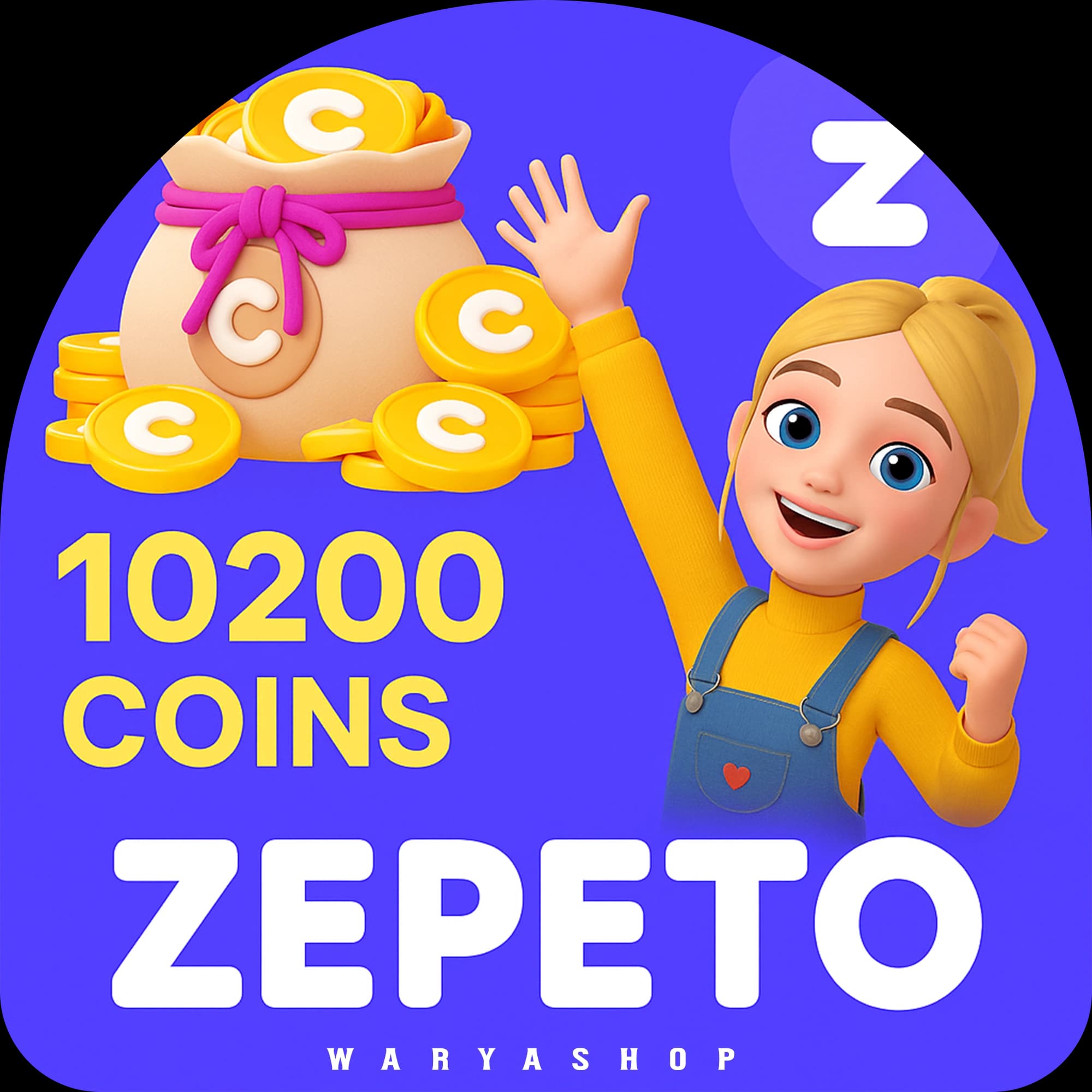 10200 Coins کوین زپتو Zepeto ارزان + اتوماتیک 60 ثانیه 🤩