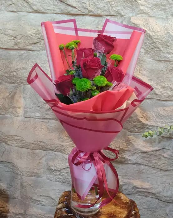 دسته گل یک طرفه مینیمال طرح سحر