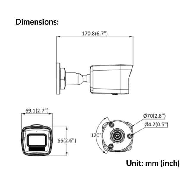 دوربین مداربسته هایک ویژن مدل DS-2CD1023G2-LIU تحت شبکه — تصویر ۳