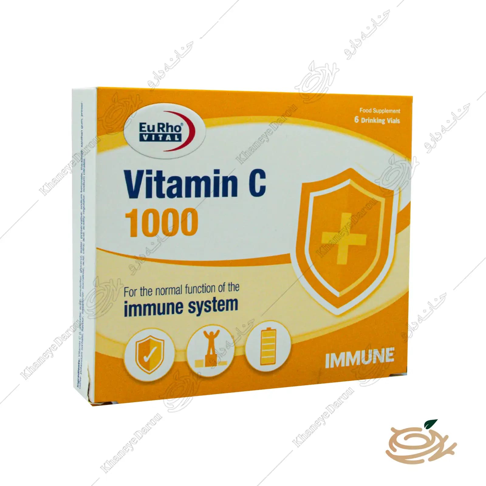 ویال خوراکی ویتامین سی یوروویتال 1000 میلی گرم — تصویر ۲