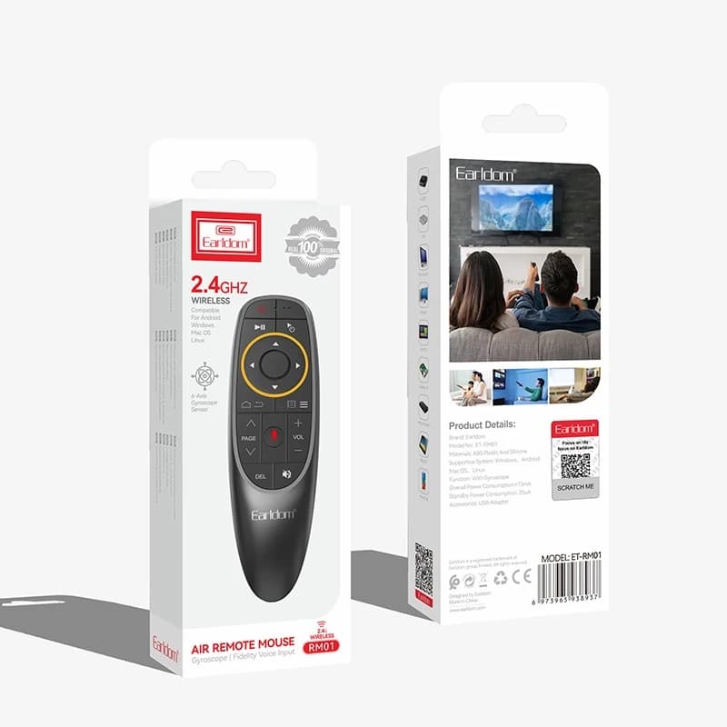ریموت کنترل ایر موس ارلدام مدل Earldom Air Remote Mouse Rm01 — تصویر ۴