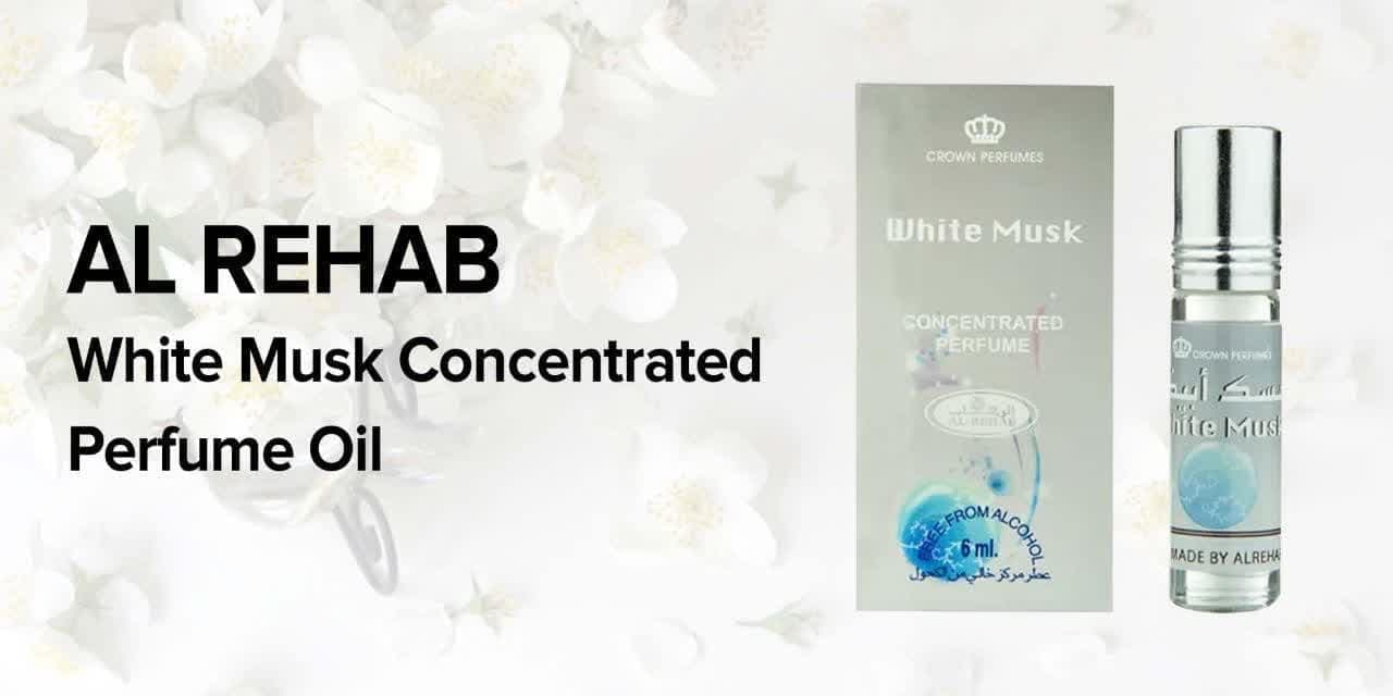 عطر مسک ابیض 6میل برند الرحاب — تصویر ۳