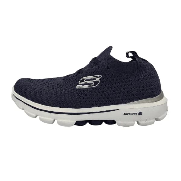 کفش کتونی زنانه اسکیچرز جورابی Skechers رنگ سرمه ای سفید کد 896