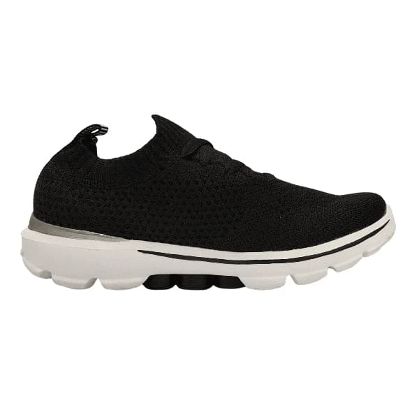 کفش کتونی زنانه اسکیچرز جورابی Skechers رنگ مشکی سفید کد 564 — تصویر ۲