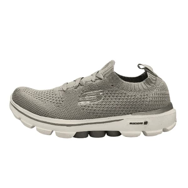 کفش کتونی زنانه اسکیچرز جورابی Skechers رنگ طوسی سفید کد 567