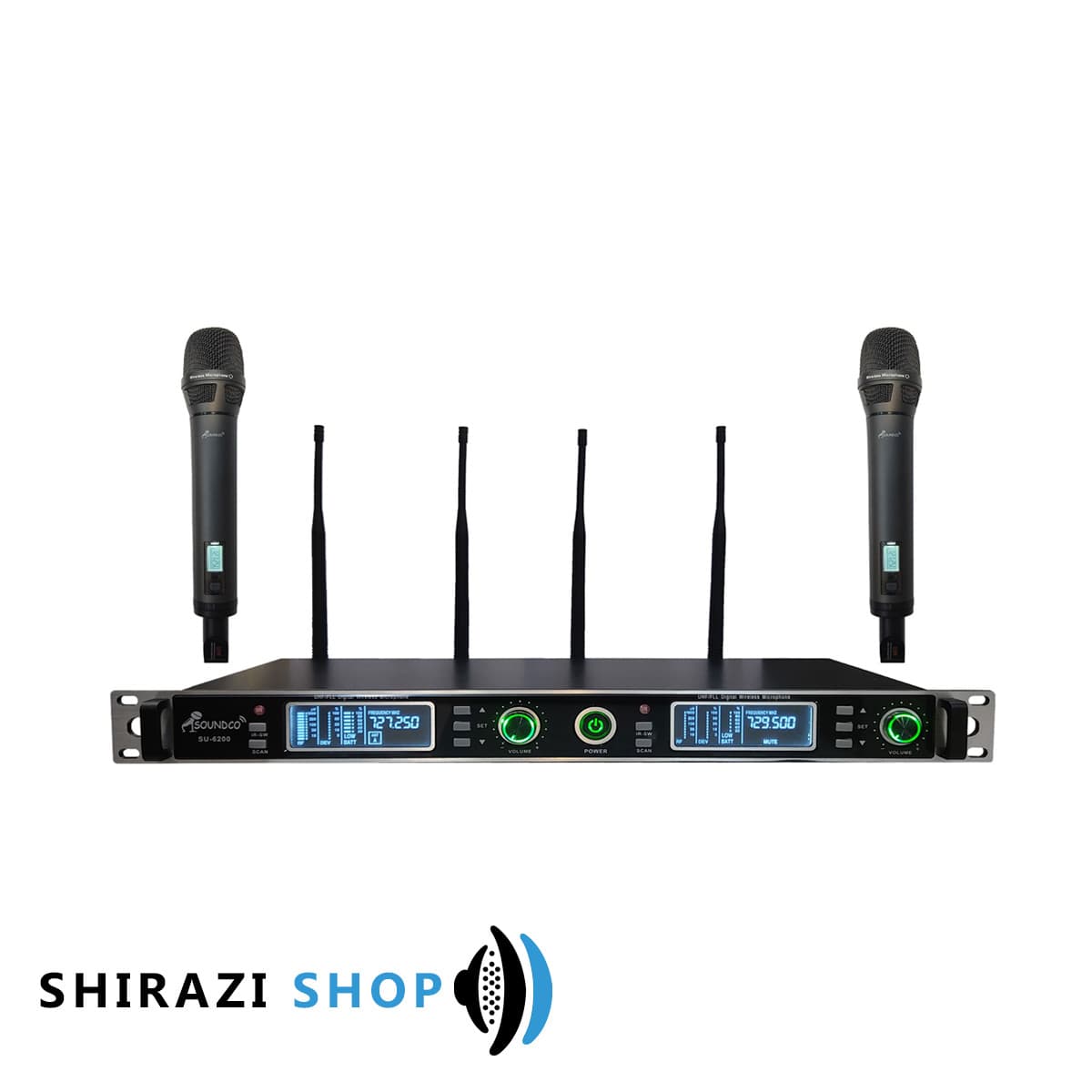 میکروفن بیسیم دو کانال مدل SU-6200H