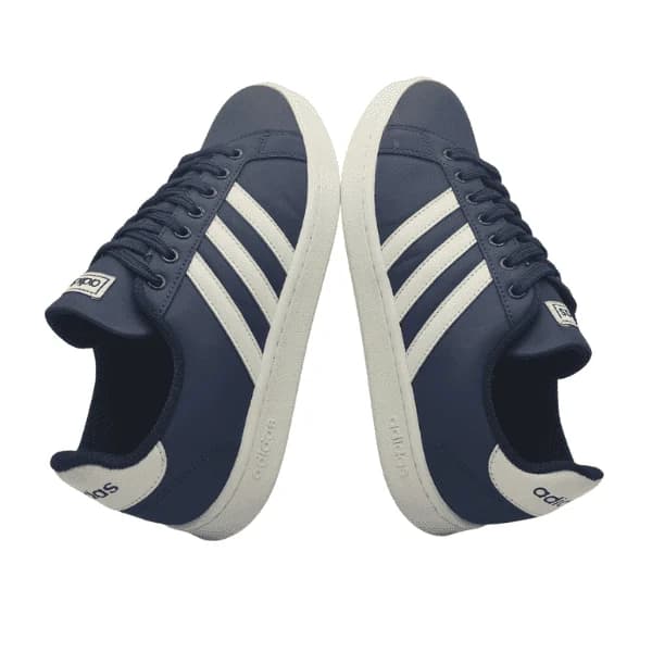 ونس مردانه ادیداس Adidas گرند کورت رنگ سرمه ای سفید کد511 — تصویر ۳