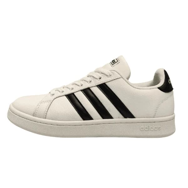 ونس مردانه ادیداس Adidas گرند کورت رنگ سفید مشکی سفید کد759