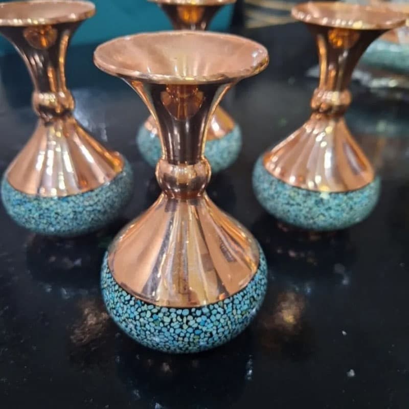 گلدان فیروزه کوبی شلغمی — تصویر ۳