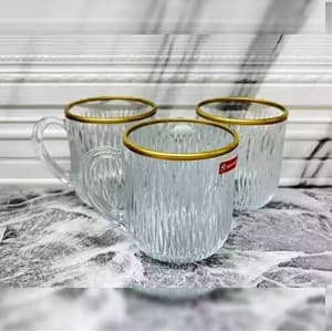 نیم لیوان سولو لب طلا دسته‌دار