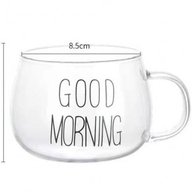 لیوان پیرکس تپلی گودمورنینگ good morning — تصویر ۴
