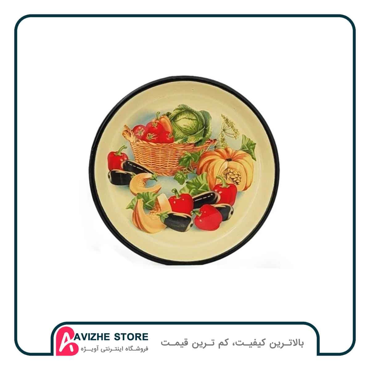 بشقاب لعابی کدو قطر 22 گل درشت اصل روسیه