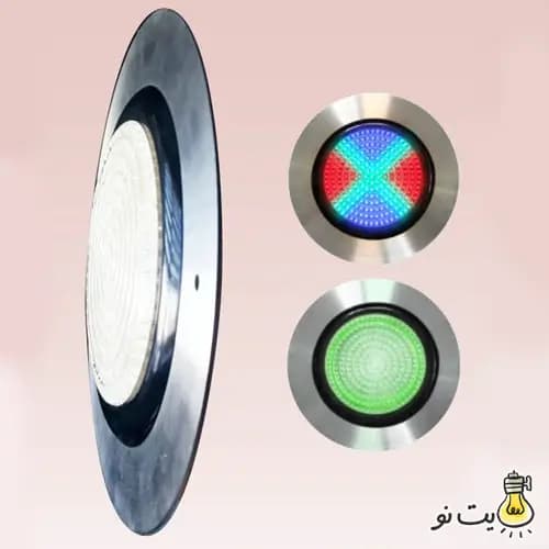 چراغ روکار استخری فوق باریک استیل تک رنگ 20 وات Ledman — تصویر ۲