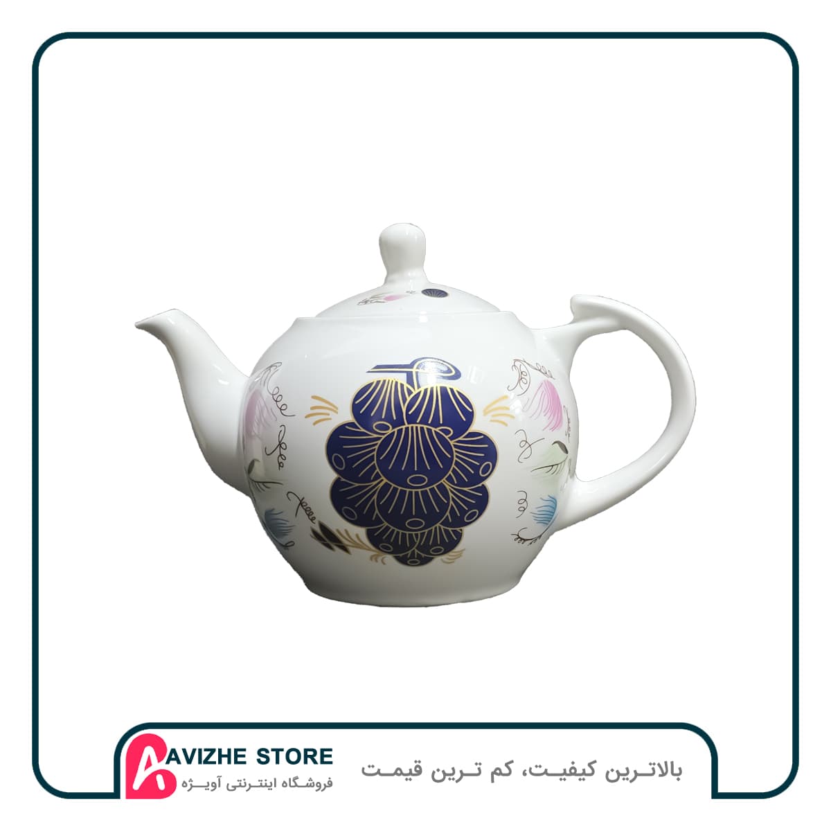 قوری چینی انگور سایز متوسط