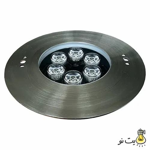 چراغ توکار استخری استیل RGB فول کالر 18 وات Ledman — تصویر ۳