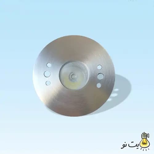 چراغ توکار استخری استیل تک رنگ 3 وات Ledman