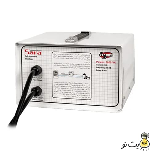 استابلایزر تمام اتوماتیک 6000 ولت آمپر سارا — تصویر ۲