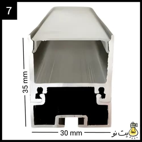 چراغ خطی روکار 3 سانت کد 7 — تصویر ۲