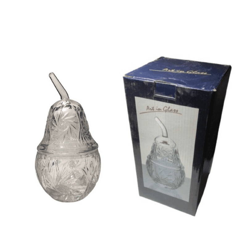 شکلات خوری کریستال طرح گلابی تراش خورشیدی
