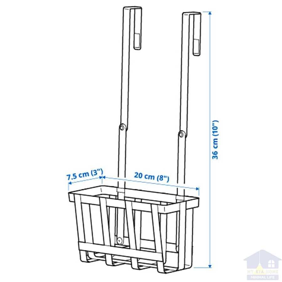 سبد گیره‌ای کابینت ایکیا مدل PALYCKE — تصویر ۵
