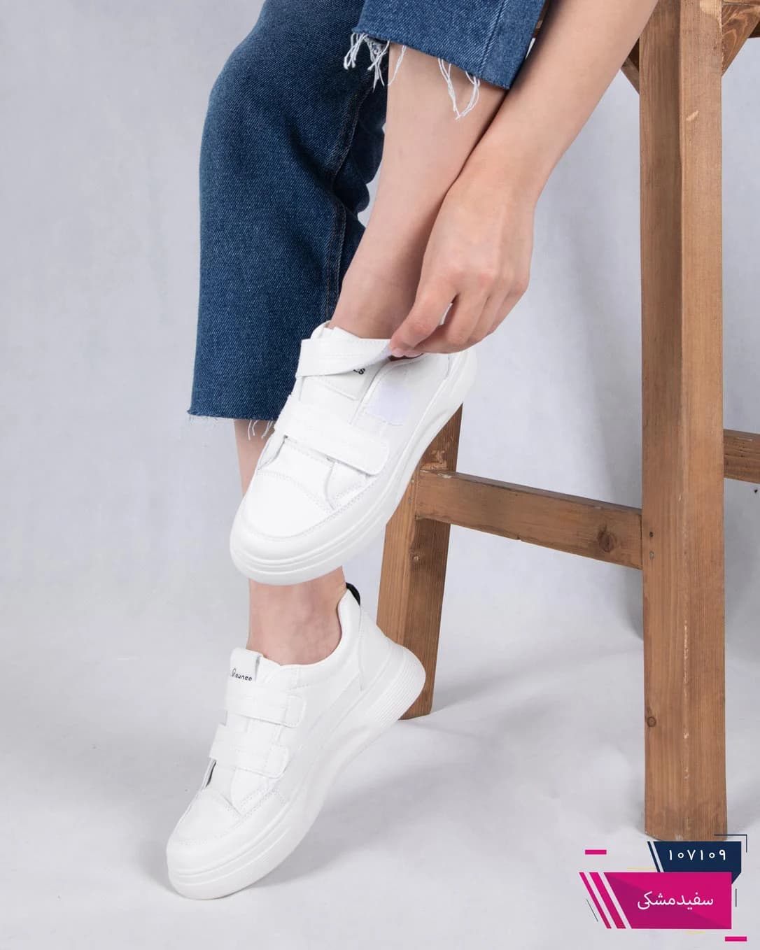 ونس دخترونه وارداتی دو چسب K SHOES/2061 — تصویر ۴