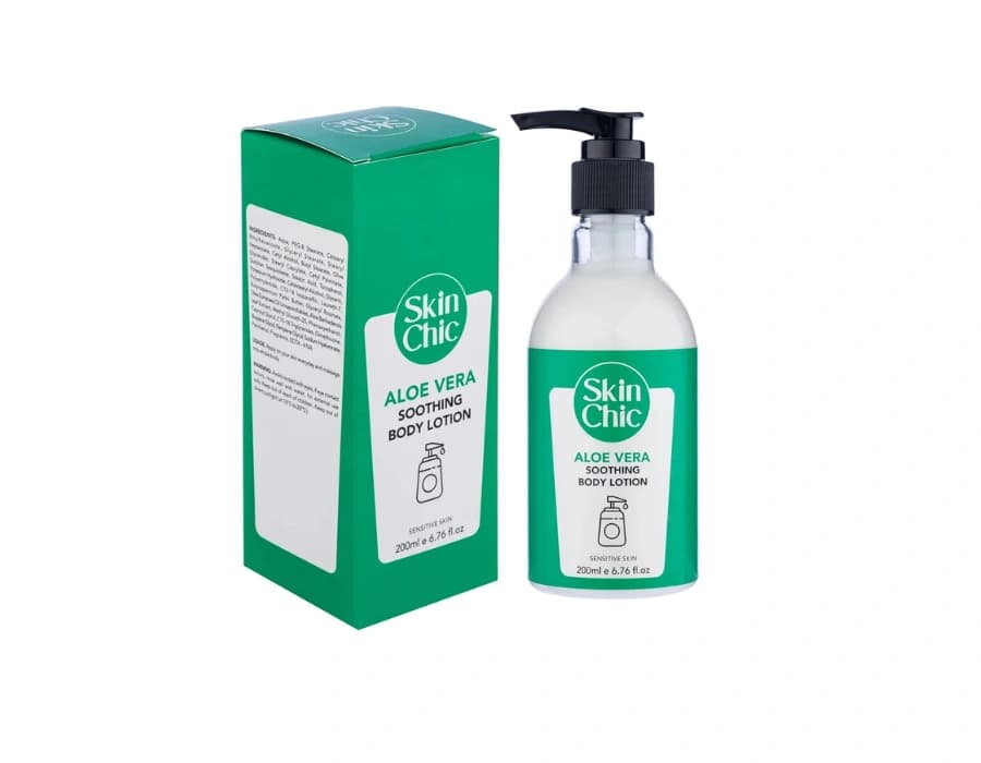 لوسیون بدن اسکین شیک مدل Aloe Vera پوست حساس حجم 200 میلی لیتر