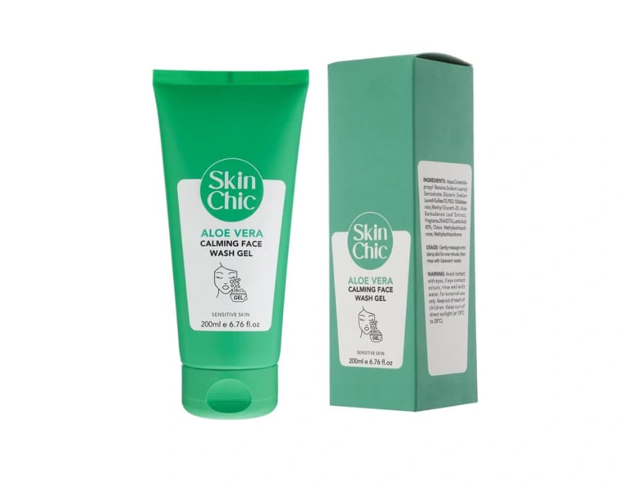 ژل شست و شوی صورت اسکین شیک مدل Aloe Vera حجم 200 میلی لیتر