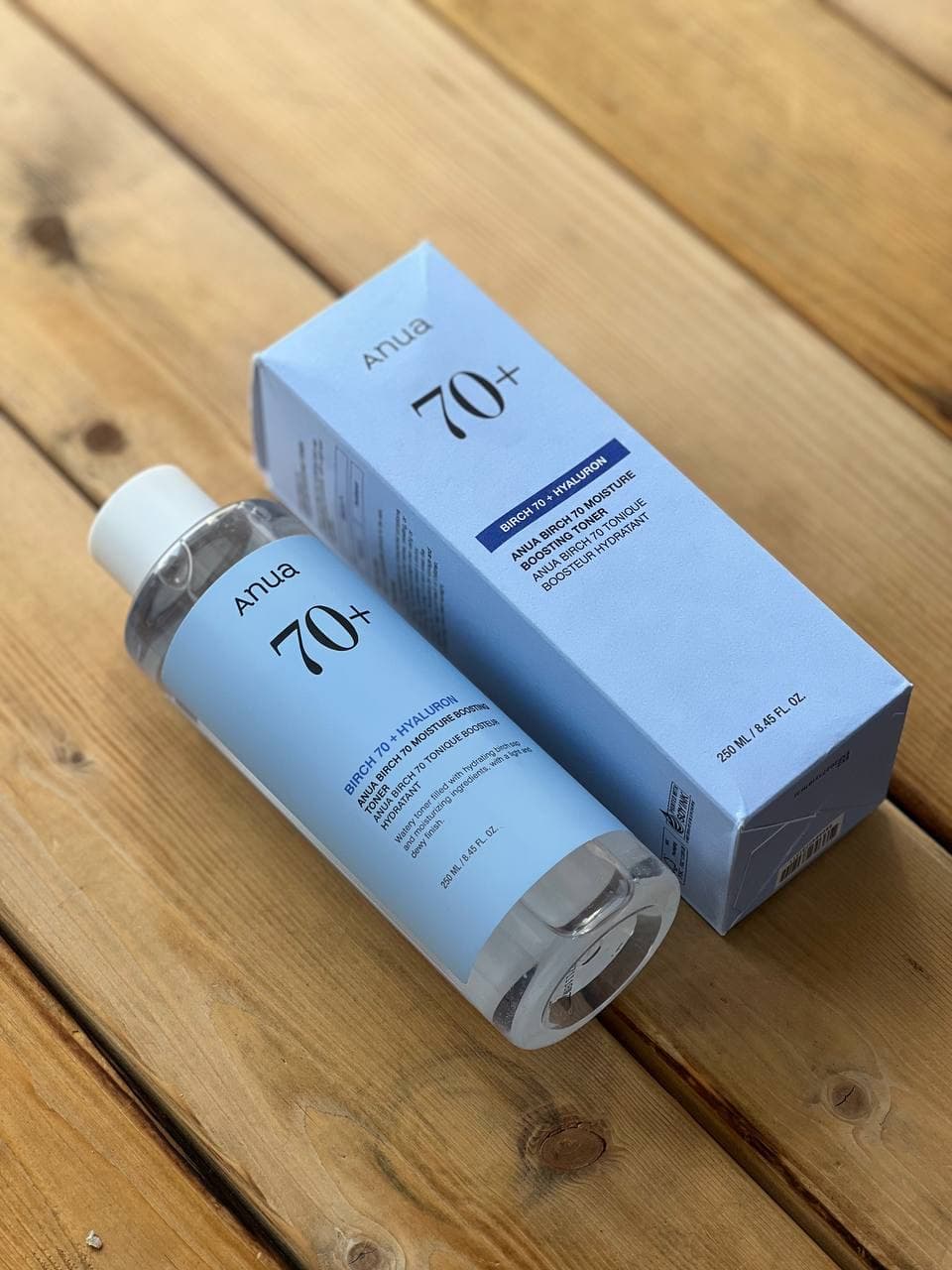 تونر تقویت کننده و مرطوب کننده شیره توس آنوا Anua مدل Birch 70 Moisture Boosting Toner حجم ۲۵۰ میلی لیتر اورجینال — تصویر ۴