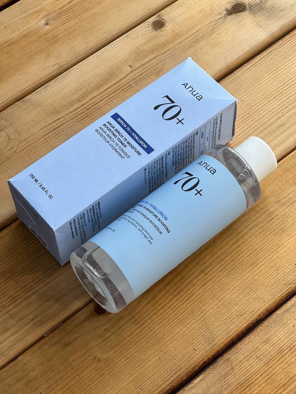 تونر تقویت کننده و مرطوب کننده شیره توس آنوا Anua مدل Birch 70 Moisture Boosting Toner حجم ۲۵۰ میلی لیتر اورجینال — تصویر ۳