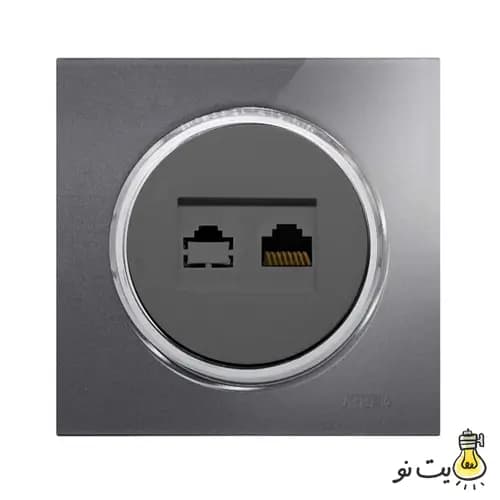 کلید و پریز ویرا مدل آلفا اسپرت نوک مدادی استیل (گلس) — تصویر ۸