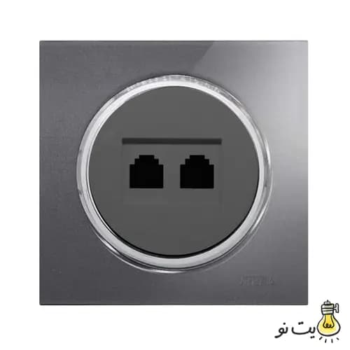 کلید و پریز ویرا مدل آلفا اسپرت نوک مدادی استیل (گلس) — تصویر ۶