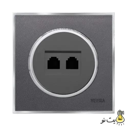 کلید و پریز ویرا مدل آلفا کلاسیک نوک مدادی استیل (مات) — تصویر ۶